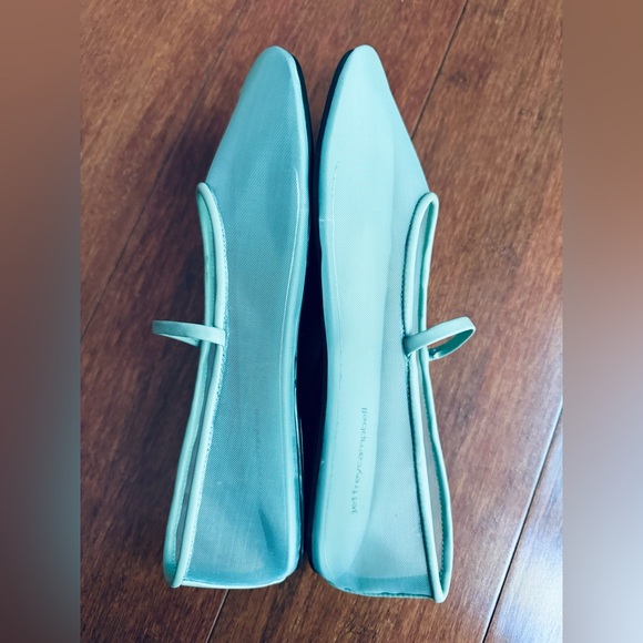 Jeffrey Campbell Mesh Mary Jane Flat Swan Lake mint  US 6 ( it has spots) - Picture 8 of 14